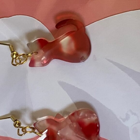 Cute Cat Earrings and Stretch Bracelet - Picture 3 of 4